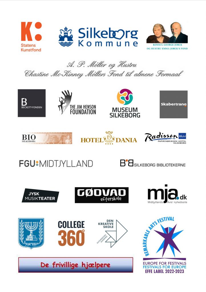 billedet viser de forskellige sponsorer der har støttet Festival of Wonder 2022